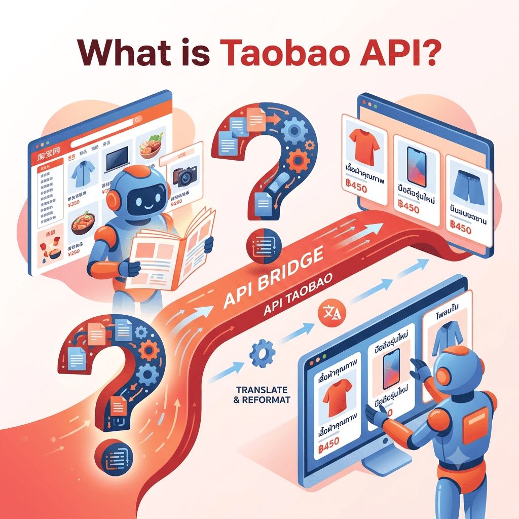 ผลการค้นหาสินค้า Taobao ในระบบ API ดึงสินค้าจีน | API China
